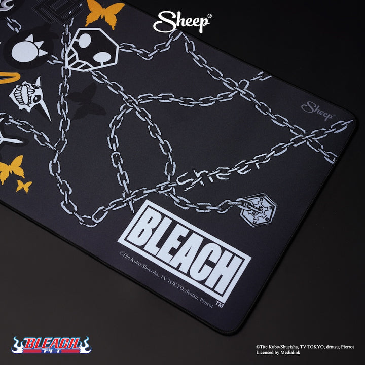 ลายเท่ ๆ  แผ่น รองเมาส์ BLEACH บลีช เทพมรณะ ลิขสิทธิ์แท้ ของแต่งโต๊ะ ขนาดใหญ่ mouse pad Ichigo อิจิโกะ สีดำ
