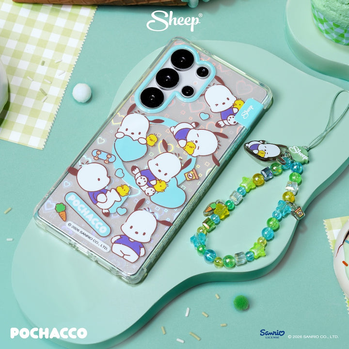 pochacco magsafe samsung case  s25 s26 ลายน่ารัก เคส ซัมซุง โปเชโกะ สีเขียว ลิขสิทธิ์แท้ sanrio canvas ซานริโอ้