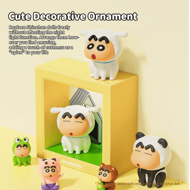 โคมไฟ กลางคืน ชินจัง Rock Crayon Shinchan Frame ตั้งโต๊ะ อ่านหนังสือ สีเหลือง