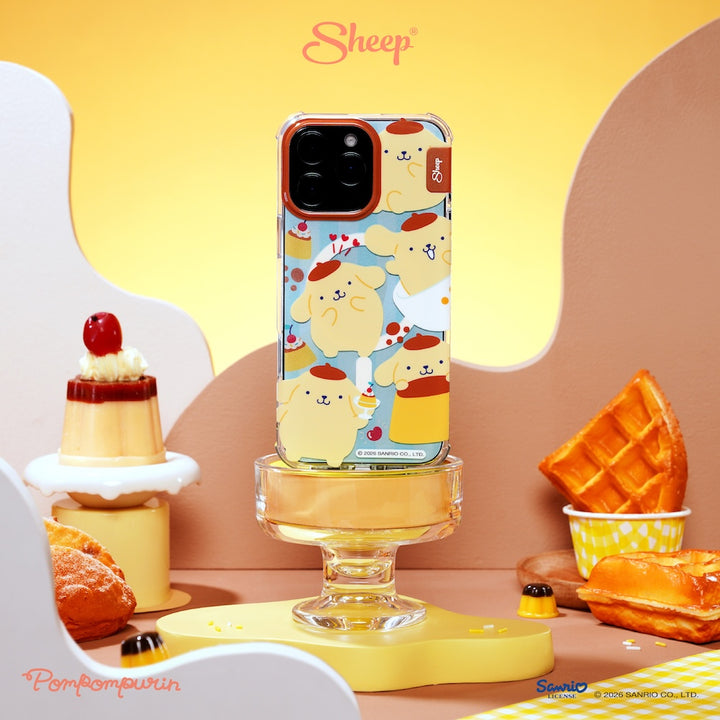 pompompurin iphone magsafe case เคส ไอโฟน ปอมปอมปูริน ลิขสิทธิ์แท้ sanrio สีเหลือง ฟ้า ลายน่ารัก ซานริโอ้ กันกระแทก