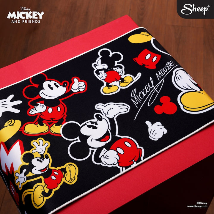 แผ่นรองเมาส์ ผืนใหญ่ ยาว มิคกี้เมาส์ สีดำ เท่ mousepad mickey mouse