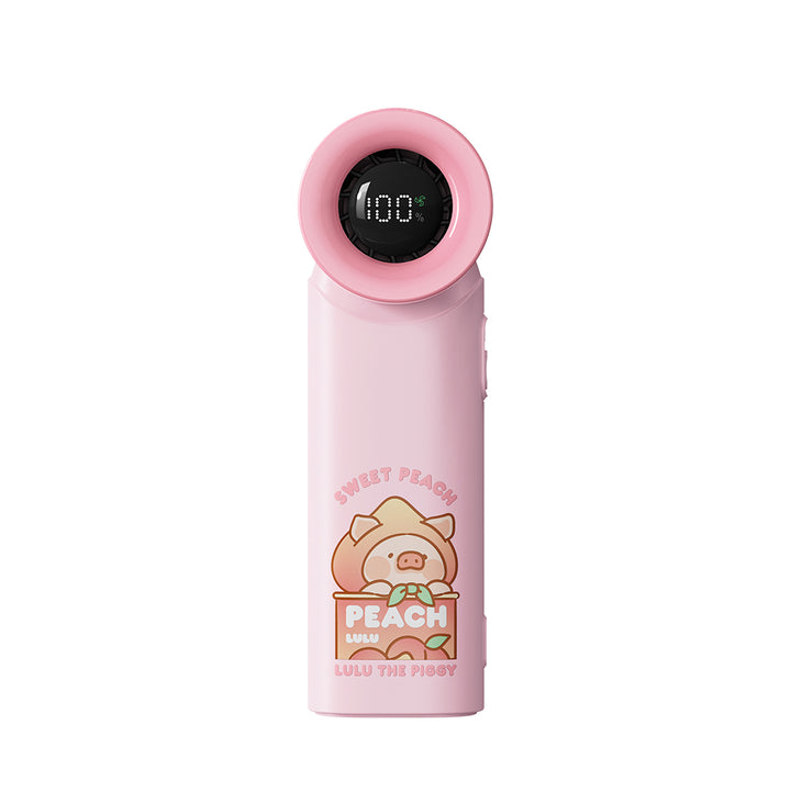rock lulu the piggy พัดลมมือถือ หมู ลูลู่ สีชมพู ขนาดพกพา ปรับระดับได้ แบตอึด