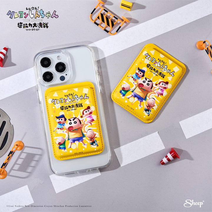 กระเป๋าติดเคสลายชินจัง shinchan magsafe wallet ไม่ลอก พร้อมส่ง