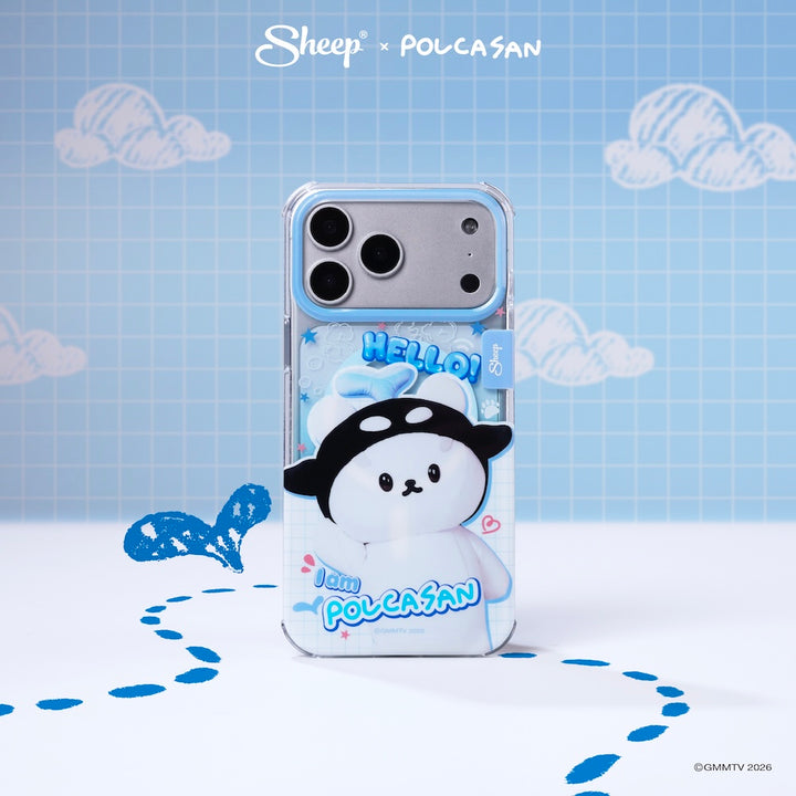 เคส ไอโฟน โพก้าซัง gmm มาสคอต i am polcasan magsafe iphone case ลาย doodle 17 pro max