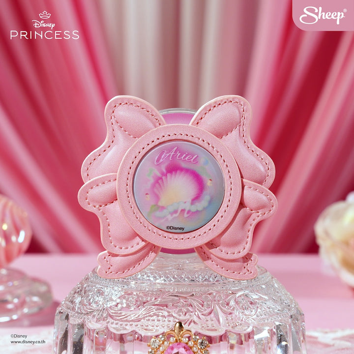 ที่แปะมือถือ MagSafe Phone Grip ลิขสิทธิ์แท้ Disney Princess เจ้าหญิง Ariel Bow แอเรียล แม่เหล็ก โบว์ สีชมพู