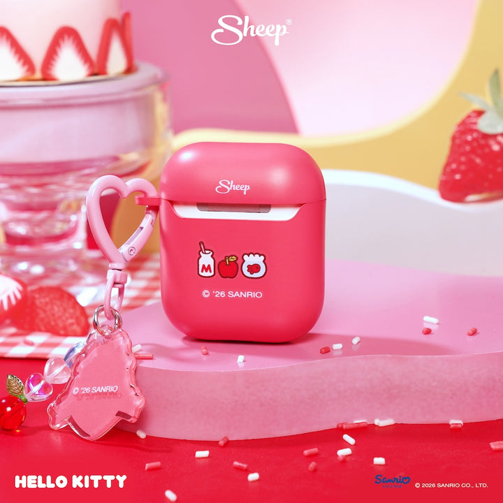 เคส แอร์พอด hello kitty สีแดง ชมพู airpods case คิตตี้ ลิขสิทธิ์แท้ sanrio ของแท้ ซานริโอ้