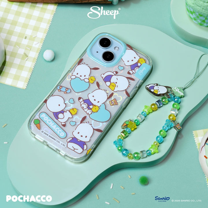 pochacco iphone case sketch ลายน่ารัก กันกระแทก เคส ไอโฟน โปเชโกะ สีเขียว ลิขสิทธิ์แท้ sanrio ซานริโอ้ มีของแถม