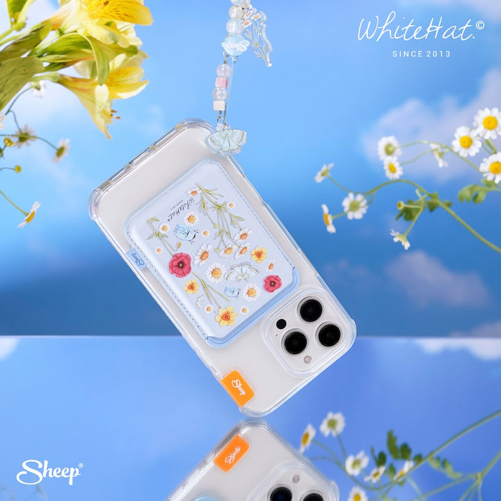 เคสไอโฟน ลายดอกไม้ whitehat iPhone Magsafe ของใช่คู่เคส ลายดอกไม้
