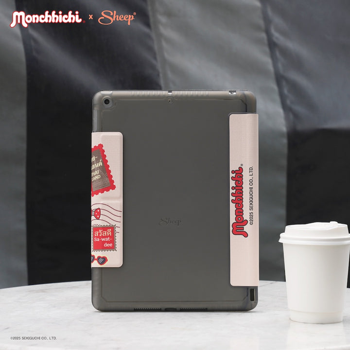 monchhichi เคสไอแพด ม่อนชิชิ ipad case สีน้ำตาล ลิขสิทธิ์แท้ กันกระแทก น้ำหนักเบา