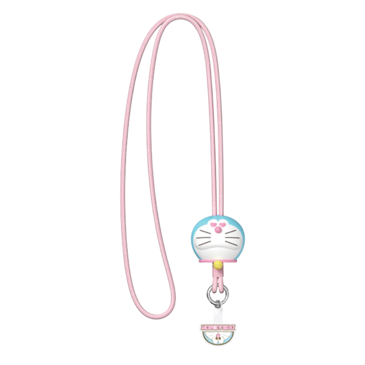 Rock Doraemon Strap Lanyard สายคล้อง มือถือ ไอโฟน โดเรม่อน สีชมพู