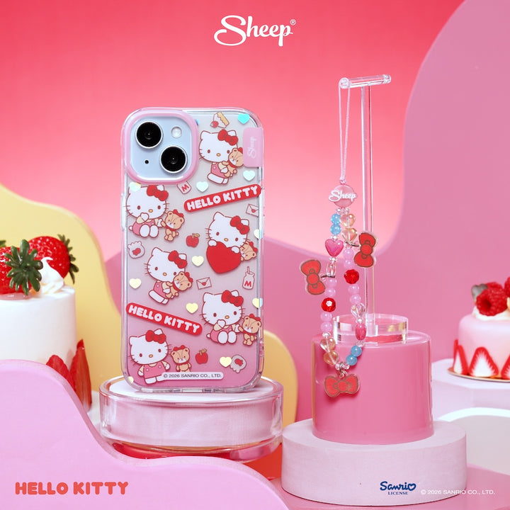 hello kitty iphone case sketch ลายน่ารัก กันกระแทก เคส ไอโฟน คิตตี้ สีแดง ชมพู ลิขสิทธิ์แท้ sanrio ซานริโอ้ มีของแถม