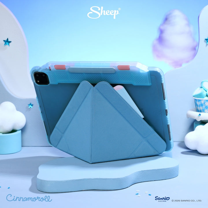เคสไอแพด cinnamoroll ipad case ซินนามอนโรล ลิขสิทธิ์แท้ sanrio กันกระแทก กันงอ แถม ปลอกปากกา ซานริโอ้ สีฟ้า ชมพู