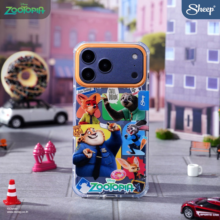 เคสไอโฟน ซูโทเปีย disney แบบใส โชว์สีเครื่อง zootopia iPhone magsafe case