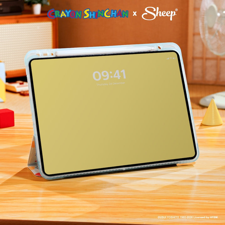 เคสไอแพด crayon shinchan สีเขียว ฟ้า ipad case เครยอน ชินจัง ลิขสิทธิ์แท้ กันกระแทก น้ำหนักเบา พกง่าย