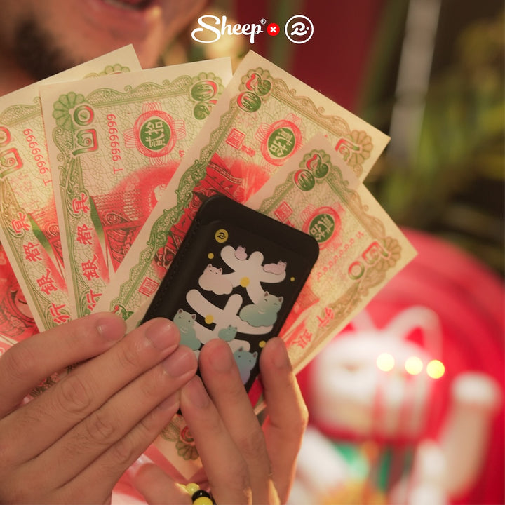 rubsarb รับทราบ phone wallet พลังบวก เคสใส่บัตร แปะมือถือ สัตว์มงคล แมว มงคล พลังบวก เสริมดวง โชคลาภ 2569