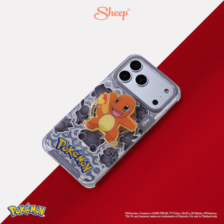 Charmander ฮิโตคาเงะ Grip MagSafe Pokémon โปเกมอน ลิขสิทธิ์แท้ น่ารัก สี ส้ม ที่แปะมือถือ