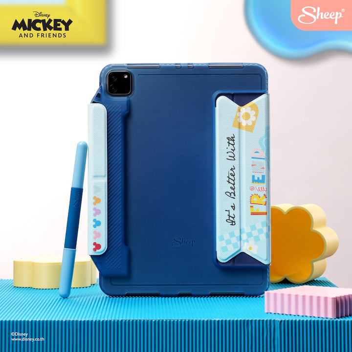 เคสไอแพด มิคกี้ เมาส์ ipad case mickey mouse and friends สีฟ้า blue