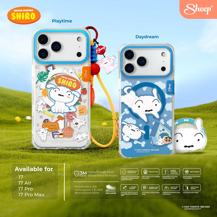 เคสไอโฟน 17 air pro max ชิโร่ shiro iphone case พร้อมส่ง ลายน่ารัก magsafe แม่เหล็ก ของแถม กันกระแทก