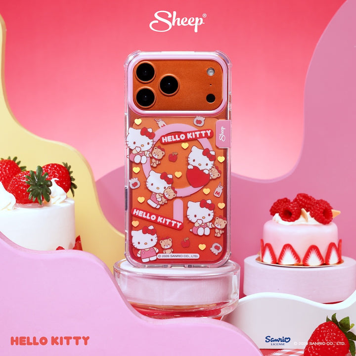 hello kitty magsafe iphone case ลายน่ารัก เคส ไอโฟน คิตตี้ สีแดง ชมพู ลิขสิทธิ์แท้ sanrio 17 pro max canvas ซานริโอ้