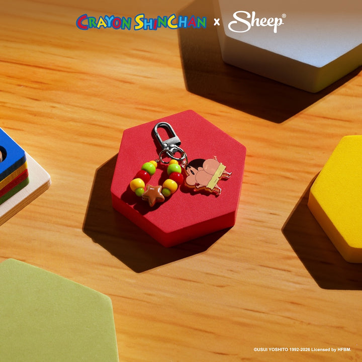 พวงกุญแจ keyring ลิขสิทธิ์แท้ Crayon Shinchan ชินจัง โชว์ก้น สีแดง สีเหลือง พร้อมส่ง