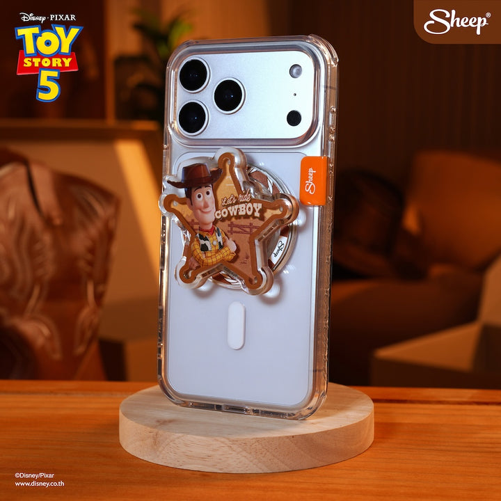 ดิสนีย์ Phone Grip ของเล่น ที่แปะมือถือ MagSafe Disney woody วูดดี้ Toy Story 5 ทอย สตอรี่ ลิขสิทธิ์แท้ ของสะสม