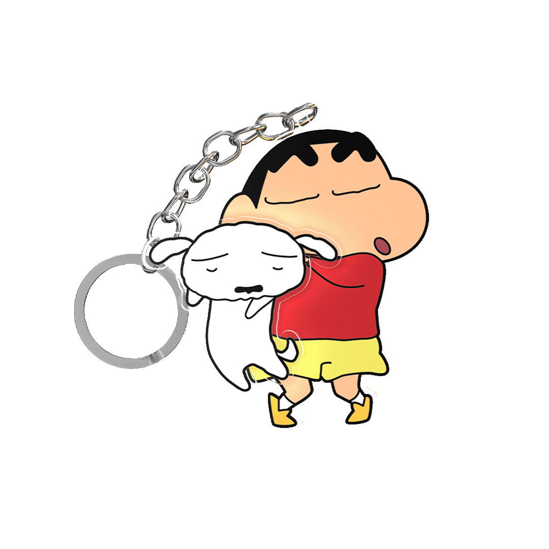 พวงกุญแจชินจัง กล่องสุ่ม Crayon Shinchan พวงกุญแจการ์ตูนญี่ปุ่น พวงกุญแจน่ารัก ลิขสิทธิ์แท้ Rock อะคริลิก keychain ของสะสม