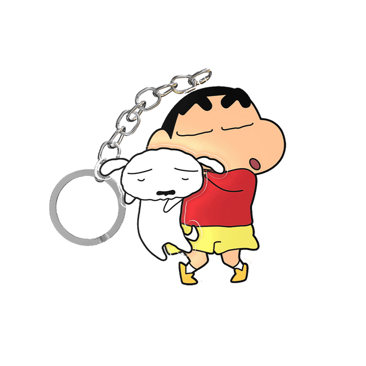 พวงกุญแจชินจัง กล่องสุ่ม Crayon Shinchan พวงกุญแจการ์ตูนญี่ปุ่น พวงกุญแจน่ารัก ลิขสิทธิ์แท้ Rock อะคริลิก keychain ของสะสม