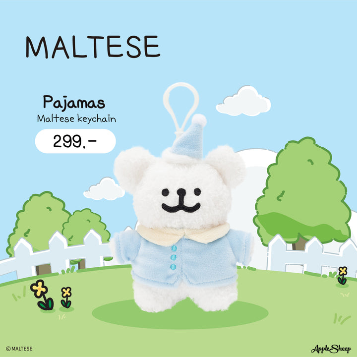 พวงกุญแจตุ๊กตาแต่งตัวได้ Maltese ลิขสิทธิ์แท้ พร้อมส่ง Maltese Keychain