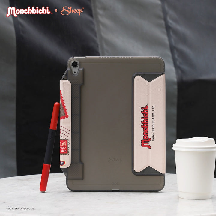 ม่อนชิชิ ipad case monchhichi เคสไอแพด กันงอ สีน้ำตาล ลิขสิทธิ์แท้ กันกระแทก
