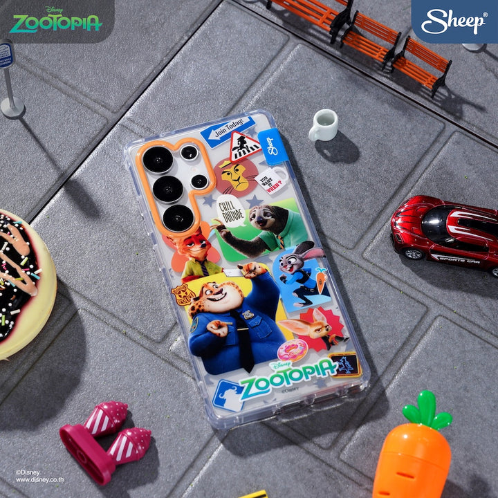 เคส ซัมซุง ซูโทเปีย magsafe zootopia samsung case แบบใส โชว์สีเครื่อง ลายน่ารัก ลิขสิทธิ์แท้