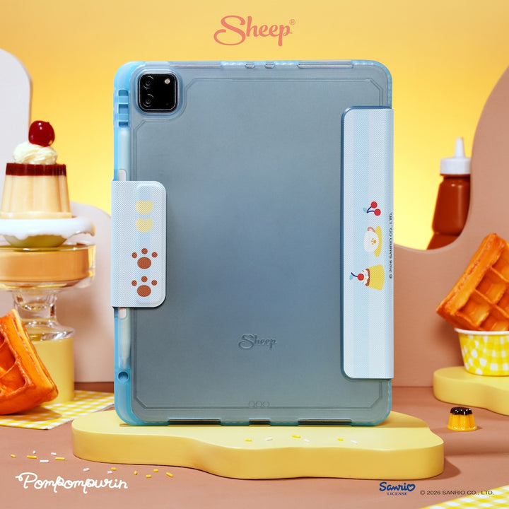 pompompurin ipad case เคสไอแพด ปอมปอมปูริน ซานริโอ้ สีเหลือง ฟ้า ลิขสิทธิ์แท้ sanrio กันกระแทก น้ำหนักเบา พกง่าย
