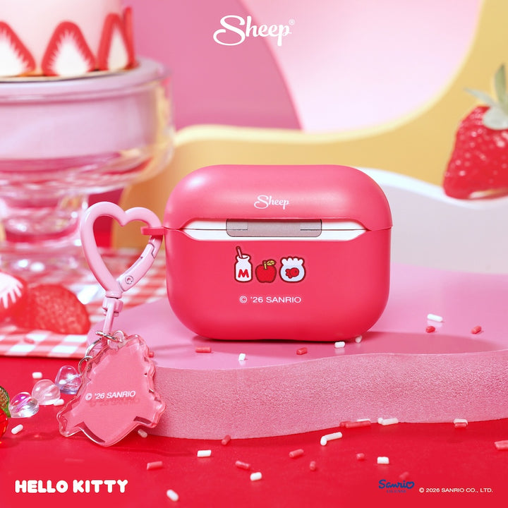 เคส แอร์พอด คิตตี้ 4 pro 3 พร้อมส่ง hello kitty ลิขสิทธิ์แท้ sanrio airpods case สีแดง ชมพู ของแท้