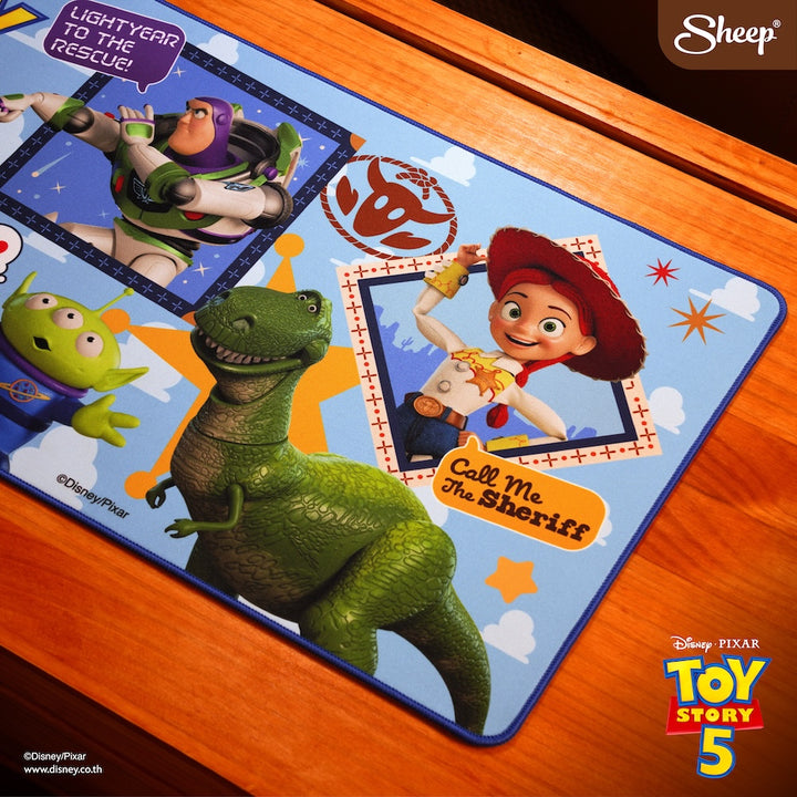 Woody Buzz Jessie Slinky Rex Toy Story 5 ลิขสิทธิ์แท้ ดิสนีย์ Disney ของแต่งโต๊ะ  ทอย สตอรี่ แผ่น รองเมาส์ ใหญ่ mouse pad