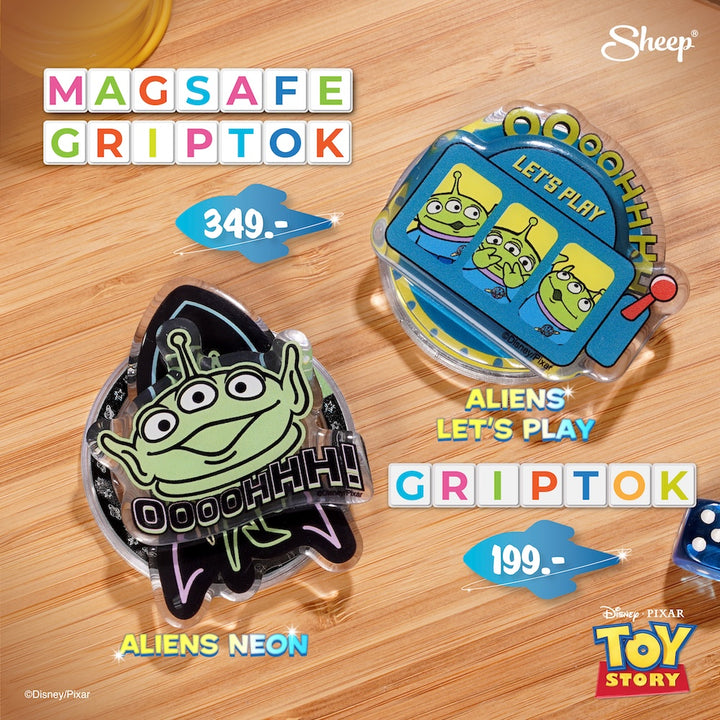 Griptokmagsafe Aliens griptok magsafe greenman ที่แปะโทรศัพท์ หมุนได้