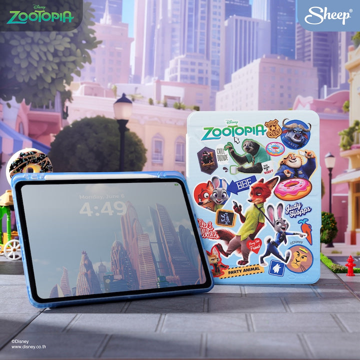 เคสไอแพด ซูโทเปีย สีฟ้า iPad case zootopia กันกระแทก กันงอ ลิขสิทธิ์แท้ disney