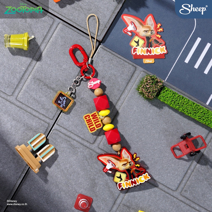 กล่องสุ่ม สายห้อยมือถือ finnick zootopia สีแดง blind box keychain ซูโทเปีย
