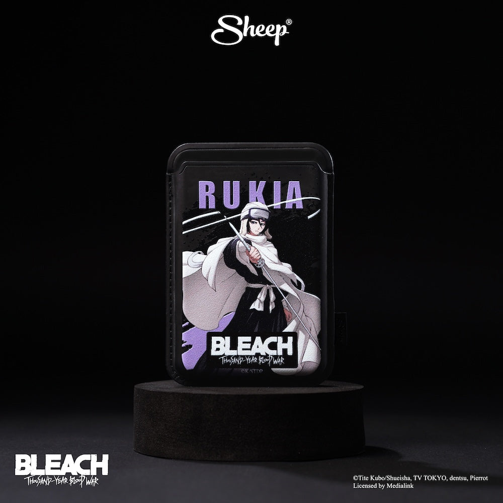 bleach บลีช เทพมรณะ คุจิกิ รูเคีย phone wallet ss8 สงครามเลือดพันปี ที่ใส่บัตร แปะมือถือ kuchiki rukia accessories สีดำ
