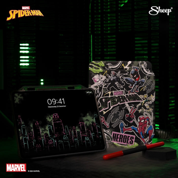 เคสไอแพดแถมปลอกปากกา เคส Marvel Spider-Man ลิขสิทธิ์แท้ เคส iPad และ iPad Pro