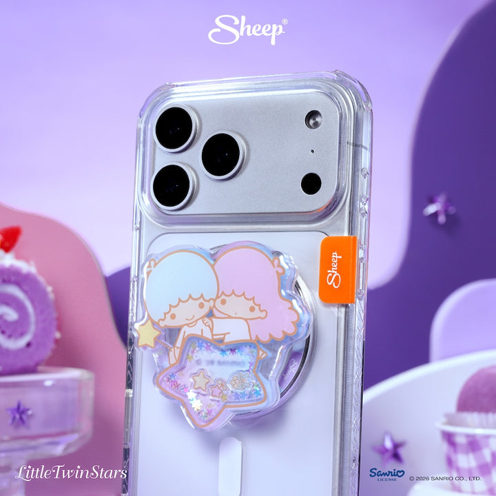 ที่แปะมือถือ ลิตเติ้ลทวินสตาร์ little twin stars magsafe เขย่า ได้ ใช้คู่เคส sanrio ลิขสิทธิ์แท้ phone griptok accessories