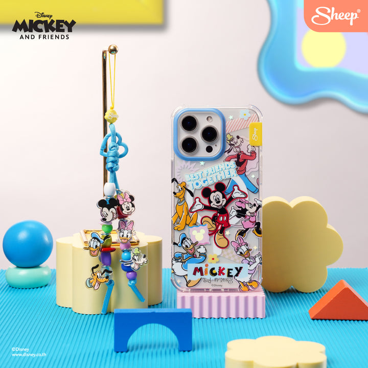 เคสไอโฟน ดิสนีย์ ลายเพื่อนมิกกี้ แถม สายห้อยมือถือ iphone case mickey mouse
