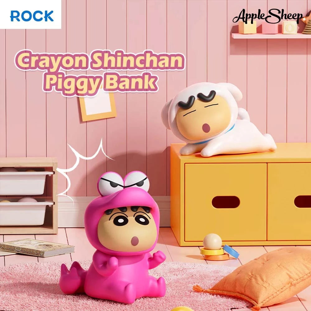 กระปุกออมสิน ชินจัง ออมเงิน rock shinchan ขาตั้งมือถือ piggy bank