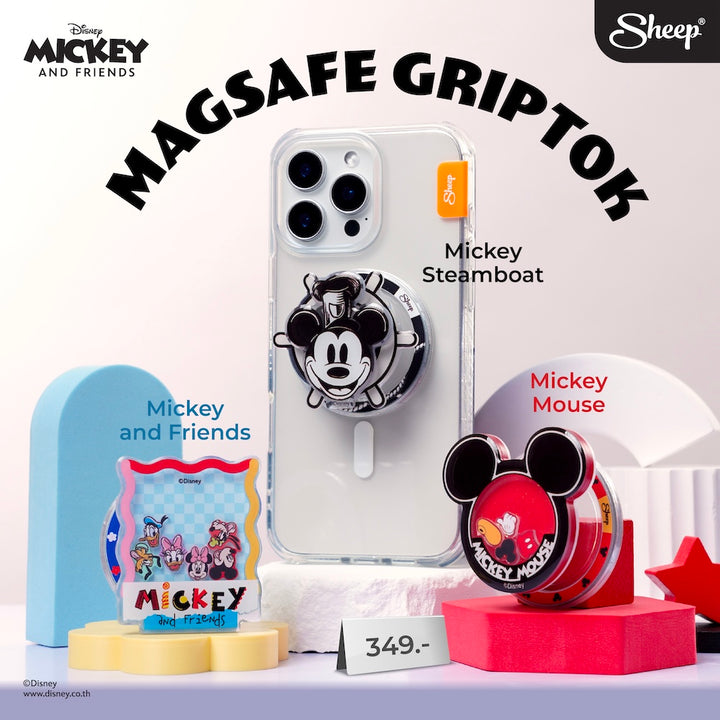 griptok magsafe mickey mouse phone acessories มิคกี้ เมาส์ เขย่า หมุนได้