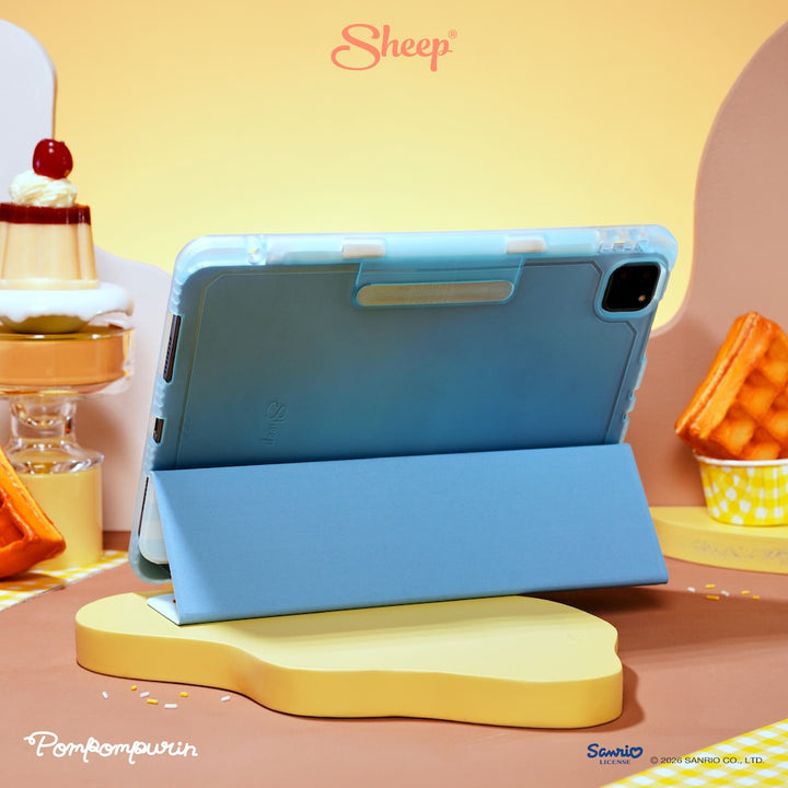 เคสไอแพด ipad case pompompurin ลิขสิทธิ์แท้ sanrio กันกระแทก น้ำหนักเบา พกง่าย ปอมปอมปูริน ซานริโอ้ สีเหลือง ฟ้า