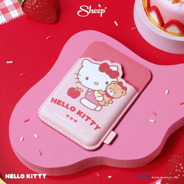 hello kitty magsafe wallet sheep phone accessories คิตตี้ สีแดง ชมพู ใช้คู่เคส sanrio ที่ใส่บัตร แปะมือถือ card holder