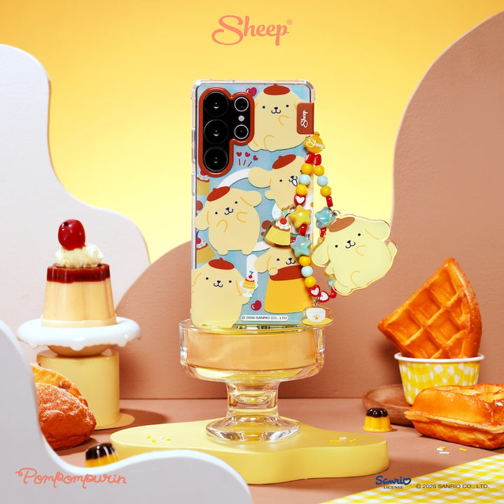 เคส ปอมปอมปุริน ซัมซุง ลายน่ารัก pompompurin samsung case sketch ลิขสิทธิ์แท้ sanrio สีเหลือง ฟ้า ซานริโอ้ กันกระแทก