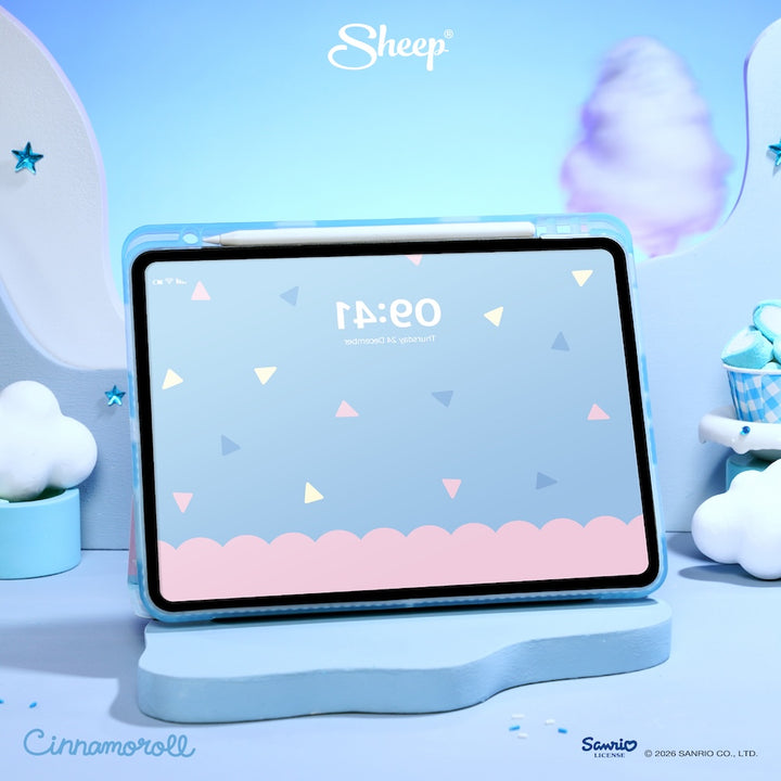 เคสไอแพด cinnamoroll สีฟ้า ชมพู ipad case ซินนามอนโรล ซานริโอ้ ลิขสิทธิ์แท้ sanrio กันกระแทก น้ำหนักเบา พกง่าย