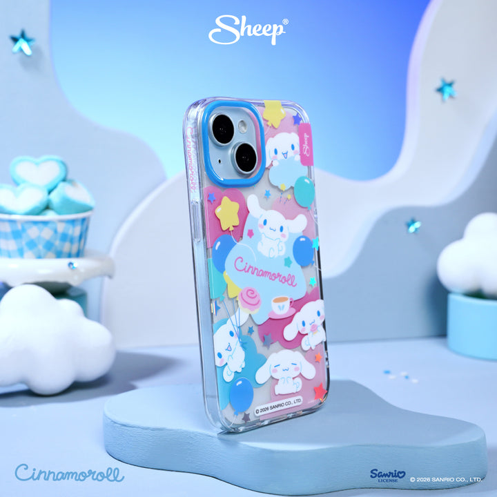 cinnamoroll iphone case ลายน่ารัก เคส ไอโฟน ซินนามอนโรล กันกระแทก สีฟ้า ชมพู ลิขสิทธิ์แท้ sanrio ซานริโอ้ มีของแถม