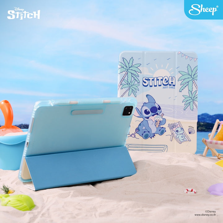 iPad stitch เคสไอแพด นักศึกษา  เคส ลายการ์ตูน Stitch ตั้งเขียนง่าย