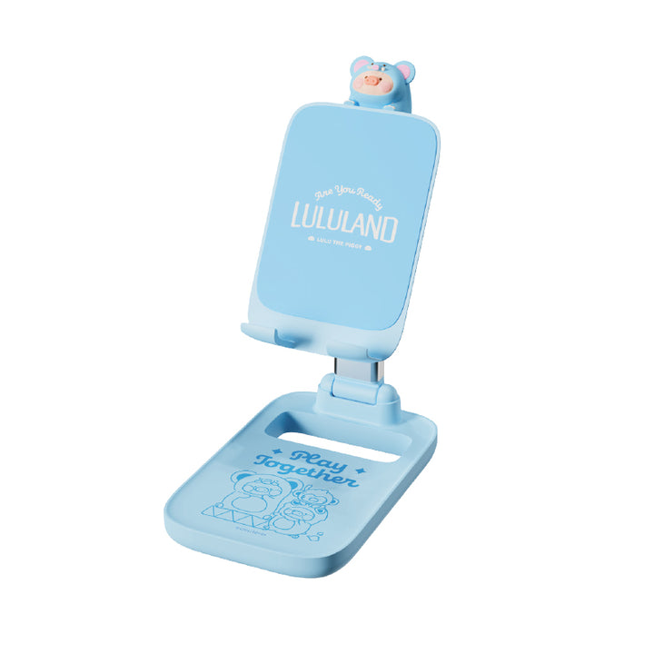 ขาตั้งมือถือ lulu the piggy rock phone stand หมู ลูลู่ สีฟ้า พับเก็บได้ ปรับได้