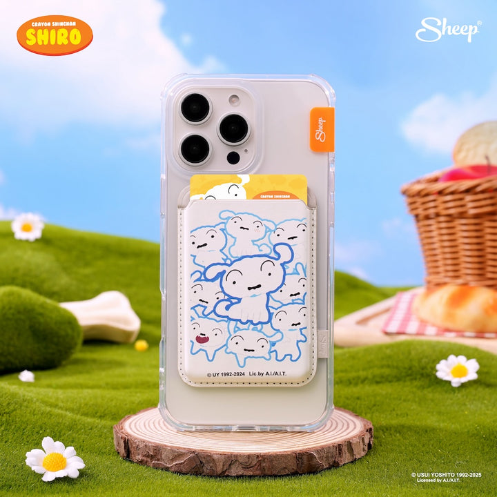 iPhone case shiro ของใช้คู่เคส Magsafe Wallet Shiro สีขาว